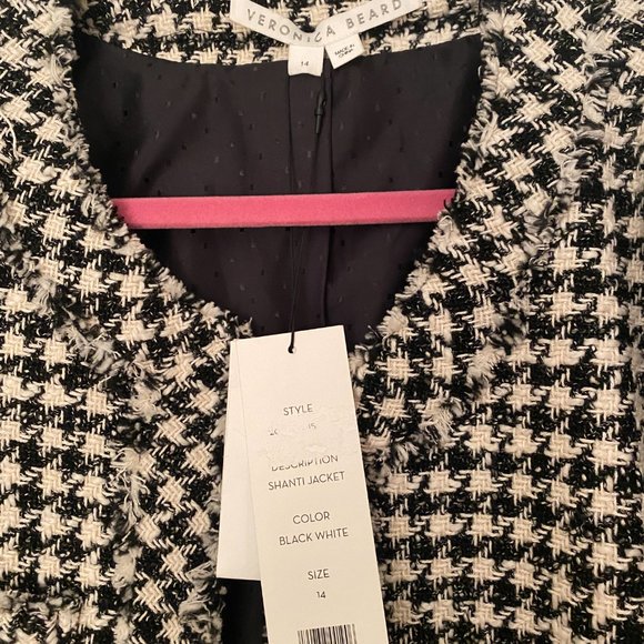 Veronica Beard NWT Houndstooth Jacket - Size 14 - Picture 3 of 5